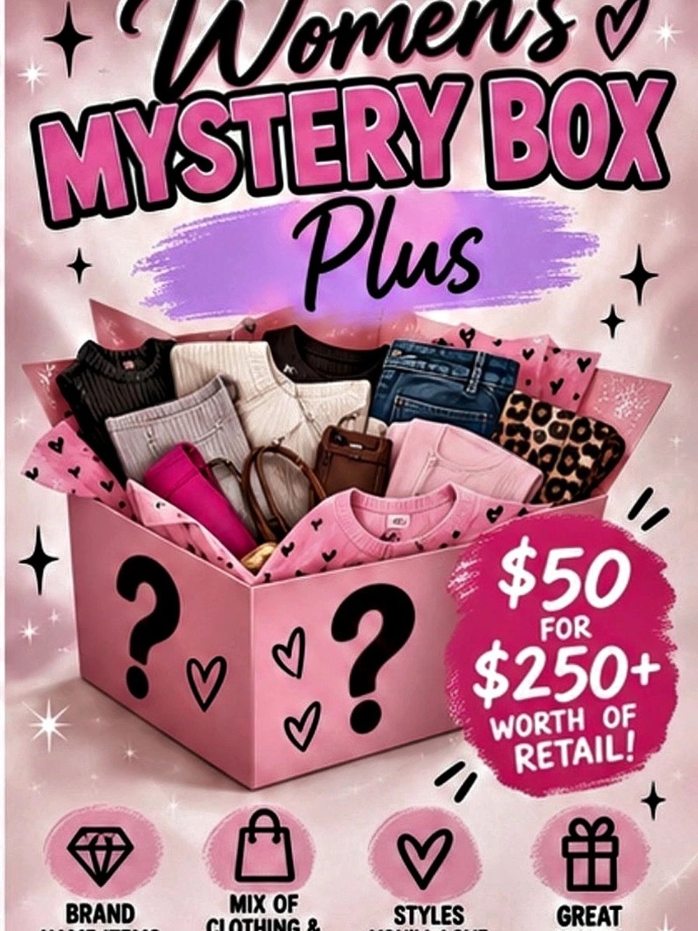Women's Mystery Box Plus Graphic